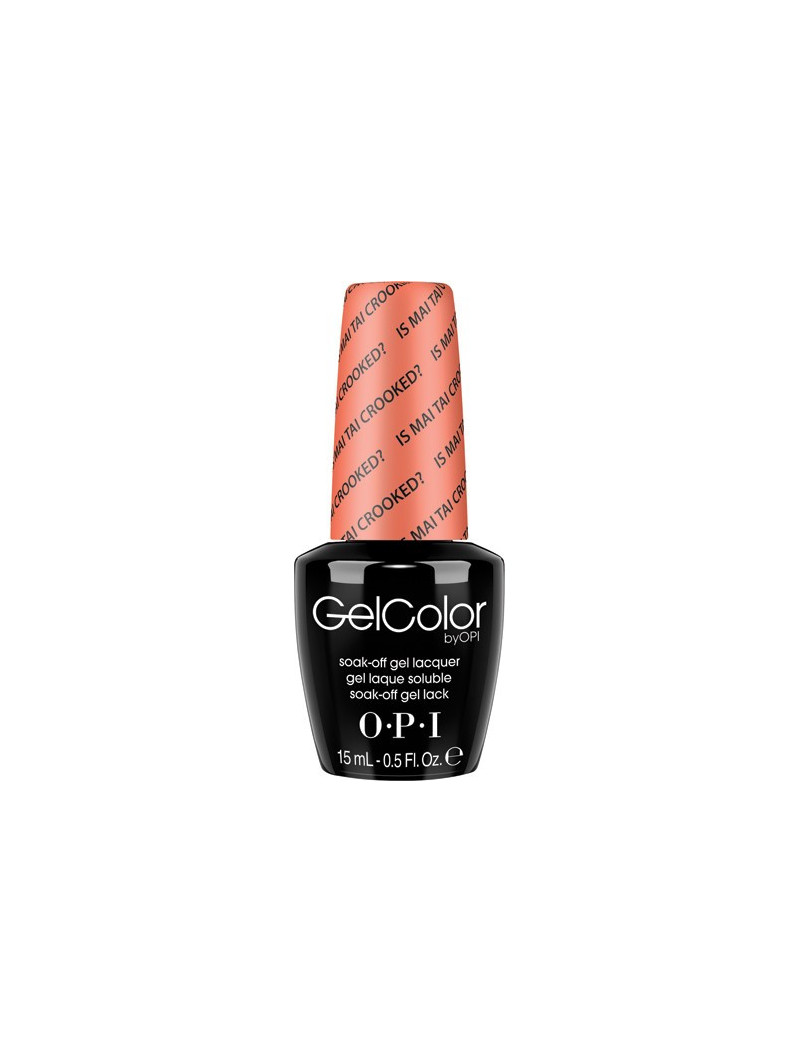 OPI GelColor - Is Mai Tai Crooked?