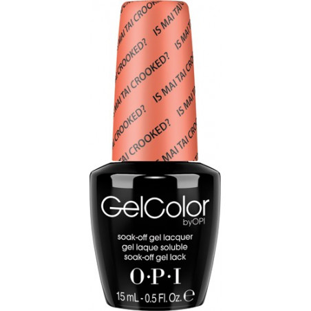 OPI GelColor - Is Mai Tai Crooked?